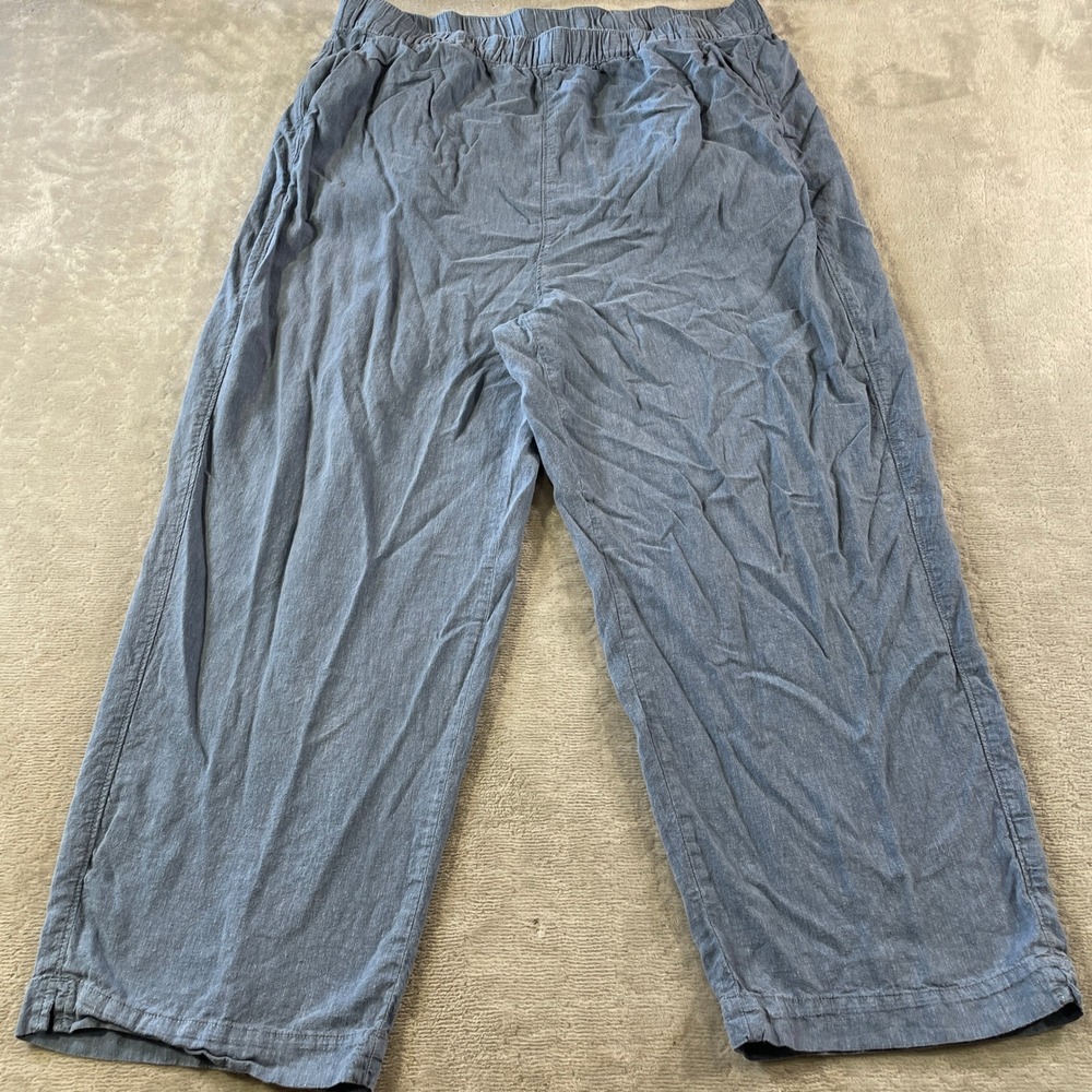 Patagonia Garden Island Pants Womens XL Blue Hemp Beach Relaxed Casual Summer